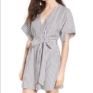 Summer slouchy striped dress